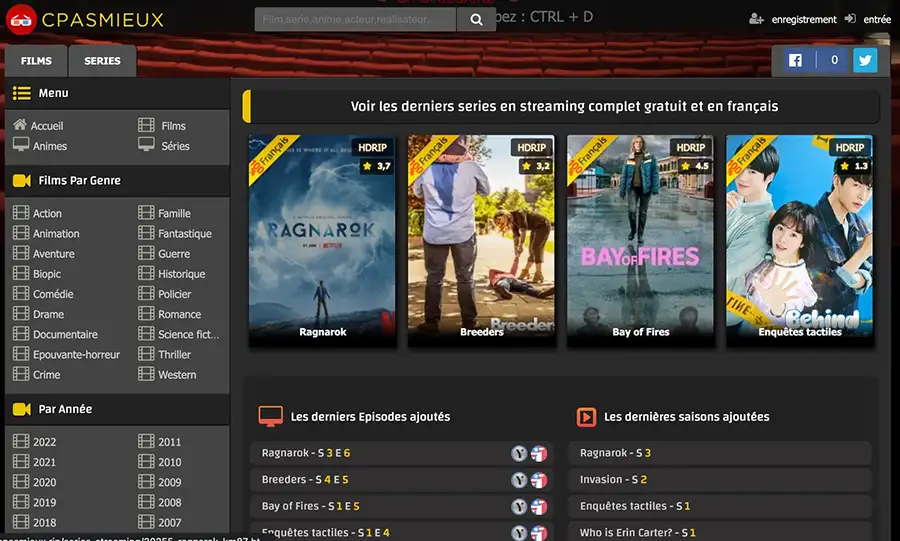 regardez en streaming gratuit vos films et séries préférés sur cpasmal. découvrez un large choix de nouveaux films, séries tv et classiques à voir en ligne facilement et sans inscription.